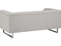 Divano 2 posti VISSLAND Tessuto Beige chiaro