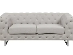 Divano 2 posti VISSLAND Tessuto Beige chiaro