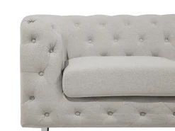 Divano 3 posti VISSLAND Tessuto Beige chiaro