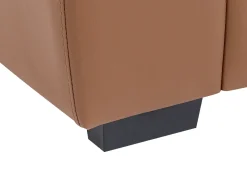 Divano 3 posti VOGAR Pelle sintetica Marrone dorato