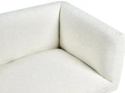 Divano 3 posti VORGOD Bouclé Bianco sporco