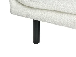 Divano 2 posti VORGOD Bouclé Bianco sporco