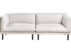 Divano 3 posti VORGOD Tessuto Beige chiaro