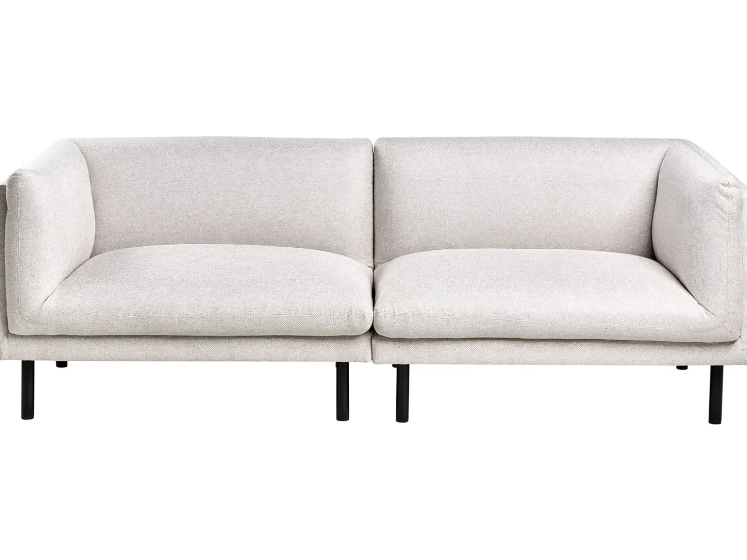 Divano 3 posti VORGOD Tessuto Beige chiaro