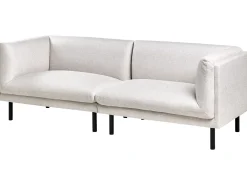 Divano 3 posti VORGOD Tessuto Beige chiaro
