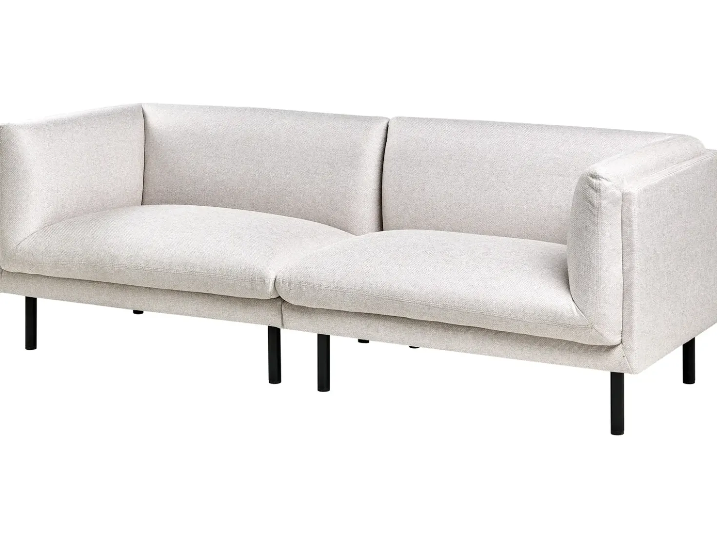 Divano 3 posti VORGOD Tessuto Beige chiaro