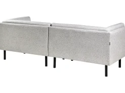 Divano 3 posti VORGOD Tessuto Grigio chiaro