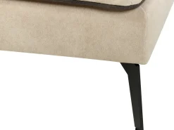 Divano angolare 3 posti ALTAN Velluto Beige Lato Sinistro
