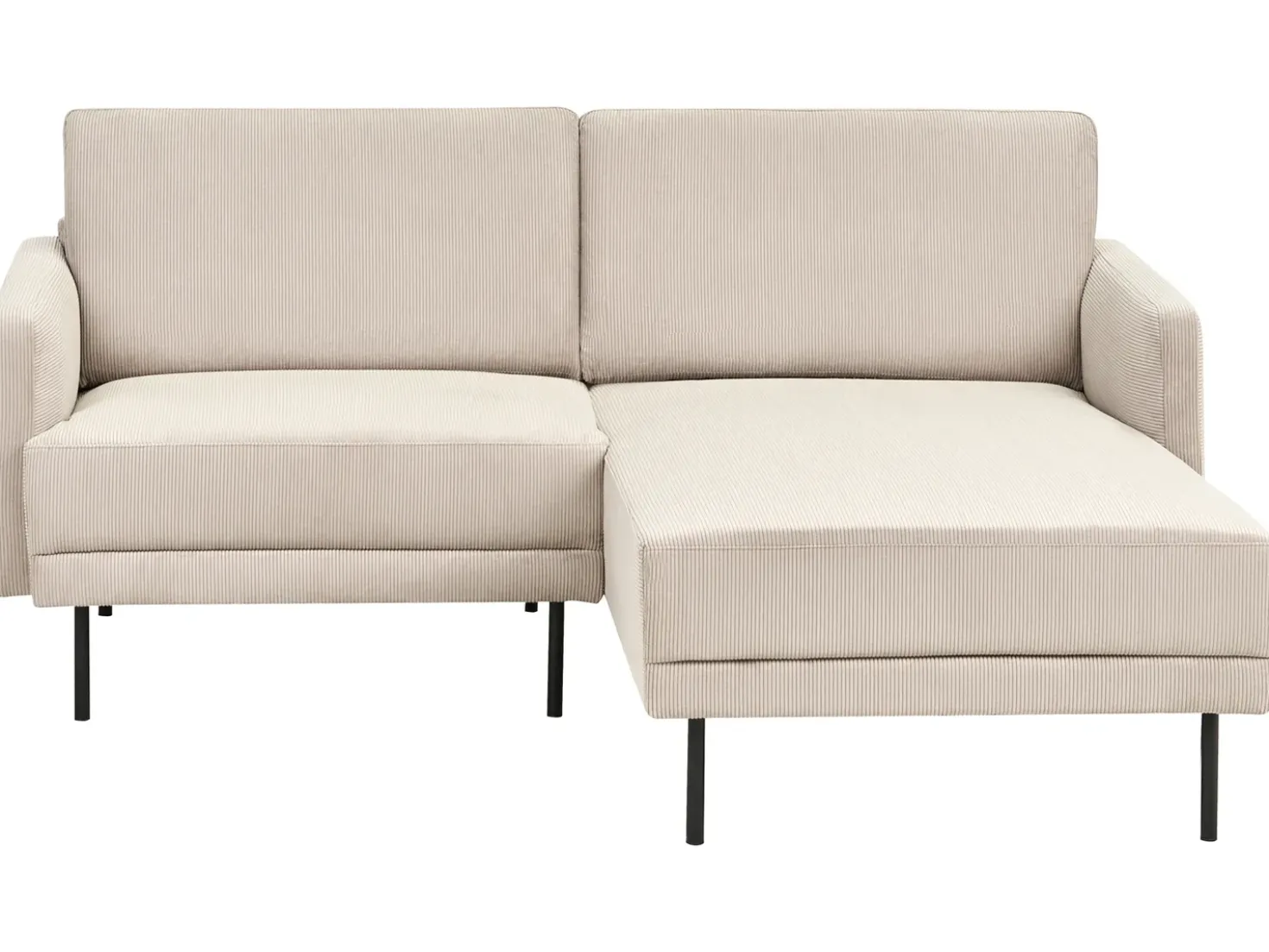 Divano angolare 2 posti BREDA Velluto a coste Beige Lato Sinistro