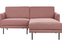 Divano angolare 2 posti BREDA Tessuto Rosa Lato Sinistro