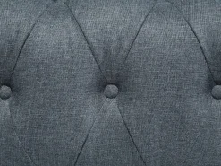 Divano angolare 6 posti CHESTERFIELD Tessuto Grigio Lato Sinistro