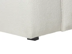 Divano angolare 3 posti DOLVA Bouclé Bianco sporco Lato Sinistro