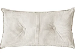 Divano angolare 3 posti DOLVA Velluto a coste Bianco sporco Lato destro