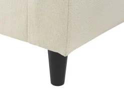 Divano angolare 3 posti ELVENES Tessuto Beige chiaro Lato Sinistro