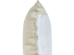 Divano angolare 3 posti ELVENES Tessuto Beige chiaro Lato destro