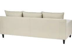Divano angolare 3 posti ELVENES Tessuto Beige chiaro Lato destro