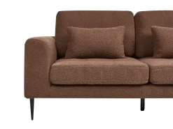 Divano angolare 3 posti FLAM Bouclé Marrone Lato Sinistro