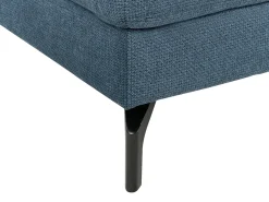 Divano angolare 4 posti GLOSLI Tessuto Blu marino Lato Sinistro