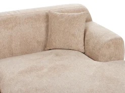 Divano angolare 3 posti HOLT Tessuto Beige Lato Sinistro