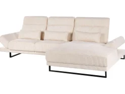 Divano angolare 4 posti IKAST Velluto a coste Beige Lato Sinistro