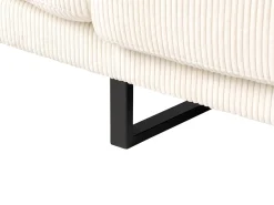 Divano angolare 4 posti IKAST Velluto a coste Beige Lato Sinistro