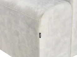 Divano angolare 4 posti KIRUNA Velluto Beige chiaro Lato Sinistro