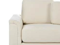 Divano angolare 4 posti KOHLO Tessuto Beige chiaro Lato Sinistro
