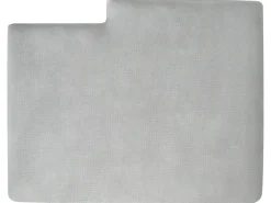 Divano angolare 3 posti MALOY Ciniglia Grigio chiaro Lato destro