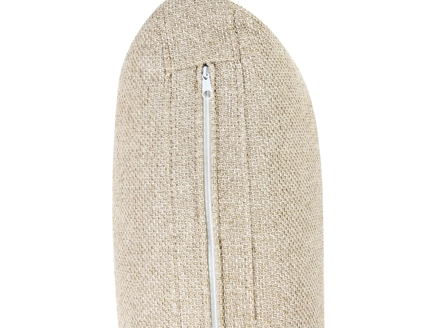 Divano angolare 3 posti MARUM Lino sintetico Beige chiaro Lato destro