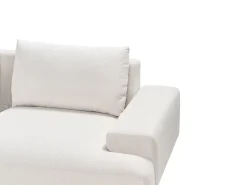 Divano angolare 4 posti MARIFERD Tessuto Beige chiaro Lato Sinistro