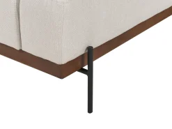 Divano angolare 4 posti MARIFERD Tessuto Beige chiaro Lato destro