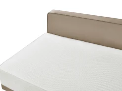 Divano angolare 3 posti MYKEN Tessuto Bianco sporco Lato destro