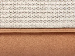 Divano angolare 3 posti MYKEN Tessuto Beige chiaro Lato destro