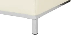 Divano angolare 4 posti OSLO Pelle naturale Beige chiaro Lato destro