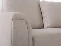 Divano angolare 4 posti OSLO Tessuto Beige Lato Sinistro