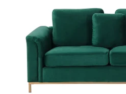 Divano angolare 4 posti OSLO Velluto Verde scuro Lato Sinistro