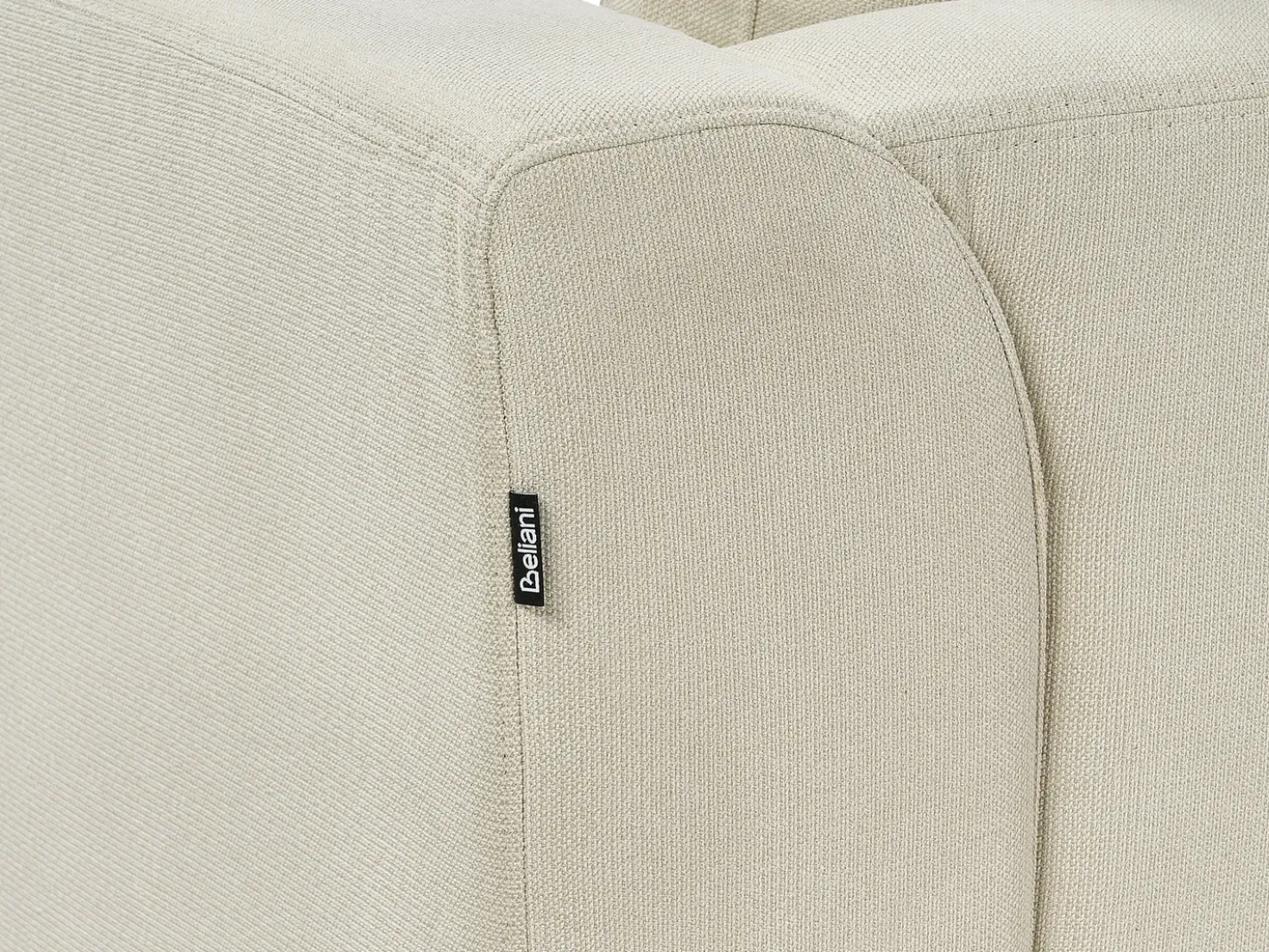 Divano angolare 4 posti OSLO Tessuto Beige Lato destro