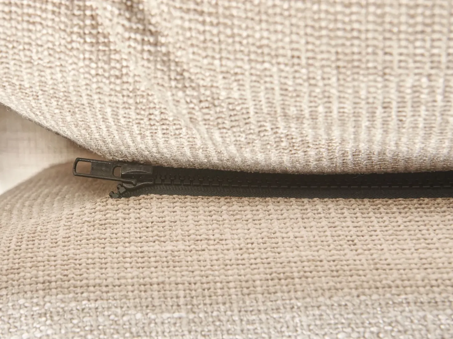 Divano angolare 3 posti SERSAN Ciniglia Beige Lato destro