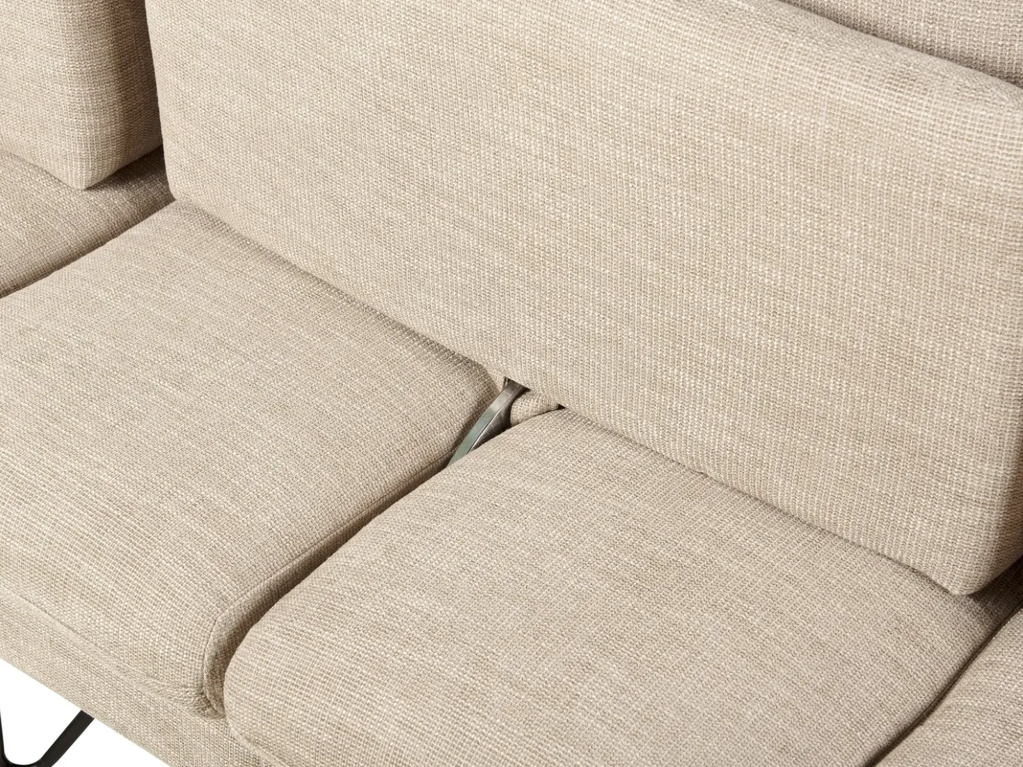 Divano angolare 3 posti SERSAN Ciniglia Beige Lato destro