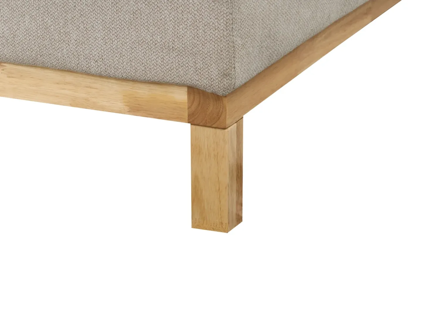 Divano angolare 4 posti SIGGARD Tessuto Beige Lato destro