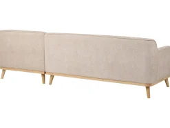 Divano angolare 3 posti SIMOS Ciniglia Beige Lato Sinistro