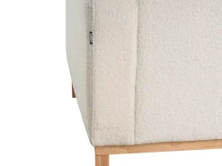 Divano angolare 4 posti SIGGARD Bouclé Bianco Lato destro