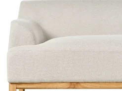 Divano angolare 3 posti SOSJO Tessuto Beige chiaro Lato Sinistro