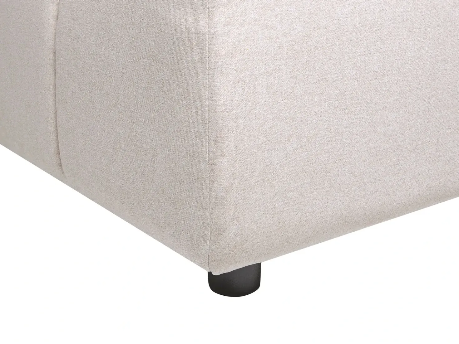 Divano angolare 4 posti TOMRA Tessuto Beige Lato destro