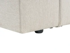 Divano angolare 2 posti VERNON Tessuto Beige chiaro Lato destro