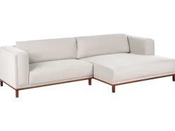 Divano angolare 4 posti VENG Tessuto Beige chiaro Lato Sinistro