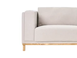 Divano angolare 5 posti VENG Tessuto Beige chiaro Lato Sinistro