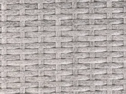 Divano angolare da giardino 8 posti VITERBO Rattan sintetico (PE) Grigio