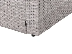 Divano angolare da giardino 8 posti VITERBO Rattan sintetico (PE) Grigio