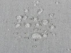 Divano angolare da giardino con pouf 7 posti AREZZO Lato Sinistro Modulare Grigio chiaro